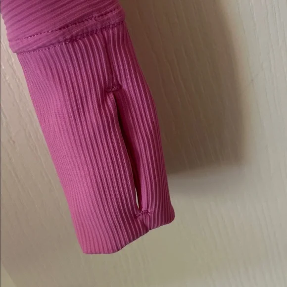 90 Degree By Reflex Pink Half-Zip Crop Top Women’s Medium - Picture 6 of 8